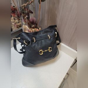 Gucci Calfskin Horsebit 1955 Shoulder Cinch HandBag